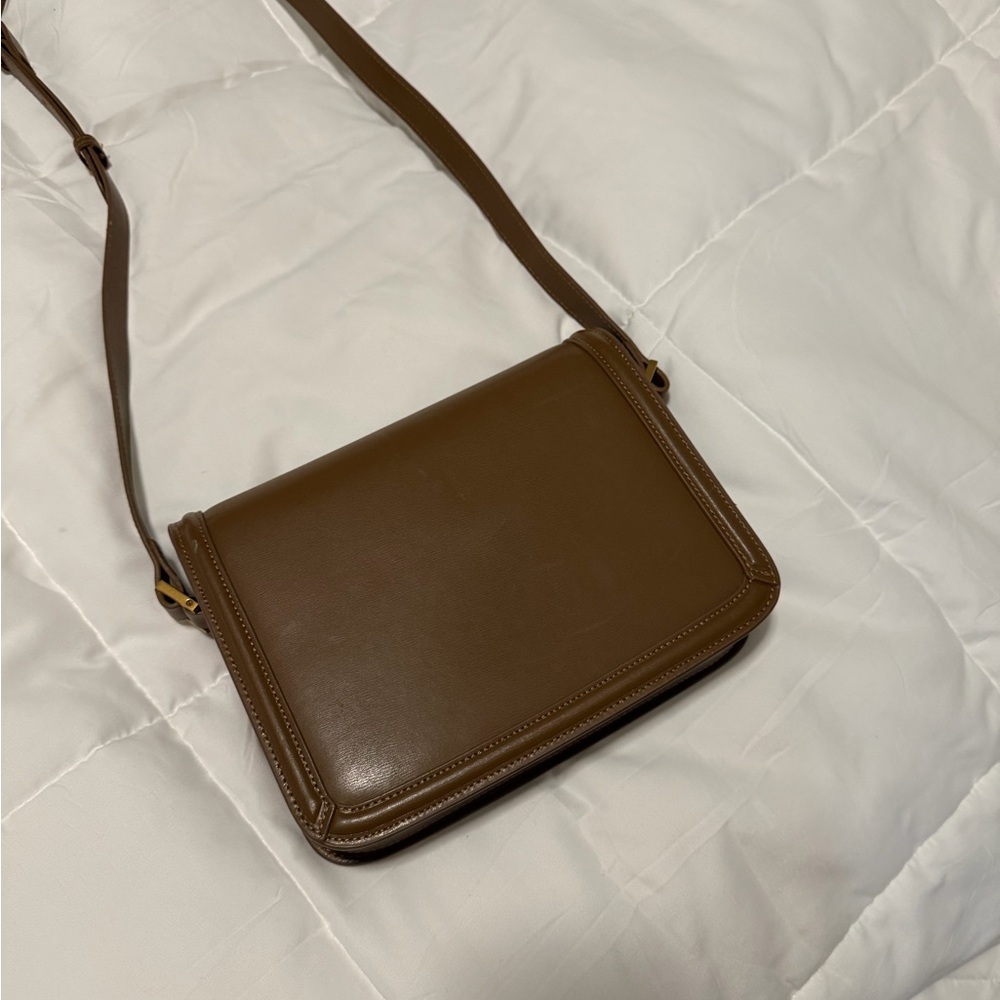 Yves Saint Laurent Brown Solférino leather crossbody bag - Picture 7 of 9